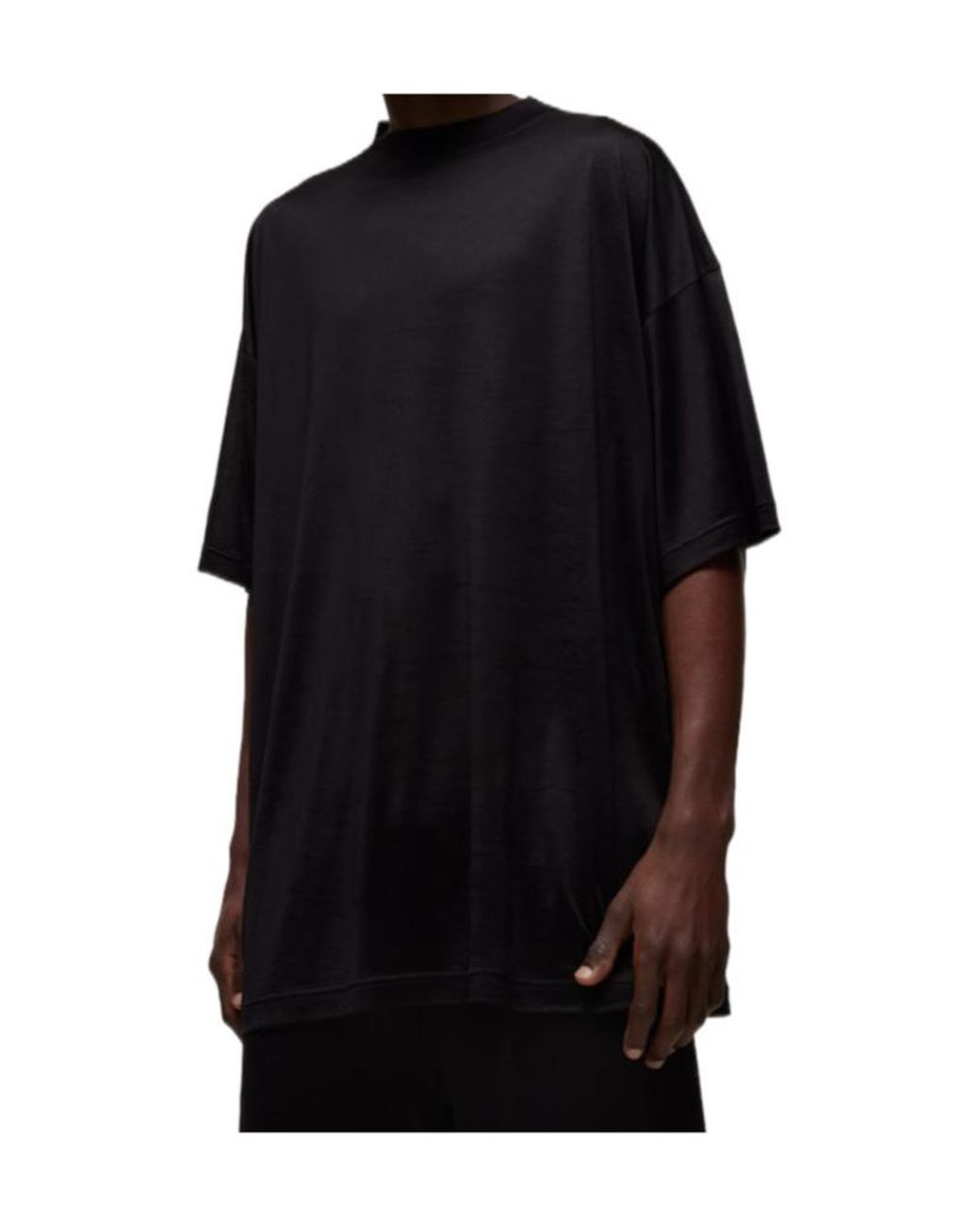 Gucci Black Oversize Light Silk Jersey T-Shirt for men