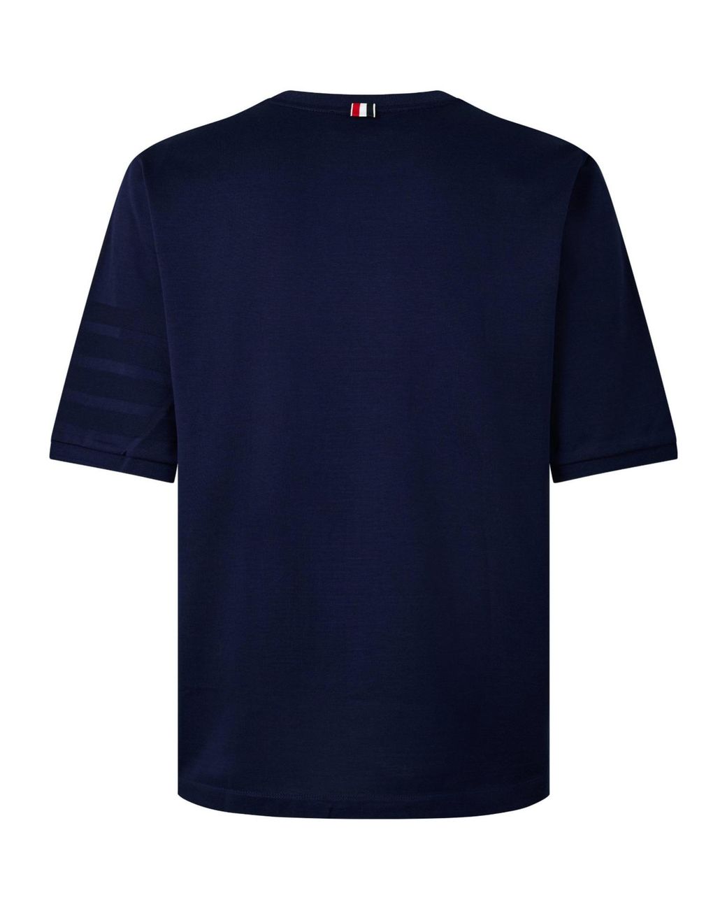 Thom Browne Blue Crewneck Mid-Sleeve Tee for men