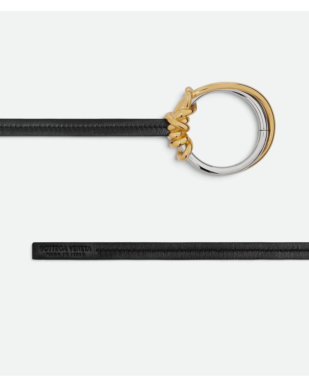 Bottega Veneta White Knot Ring Belt
