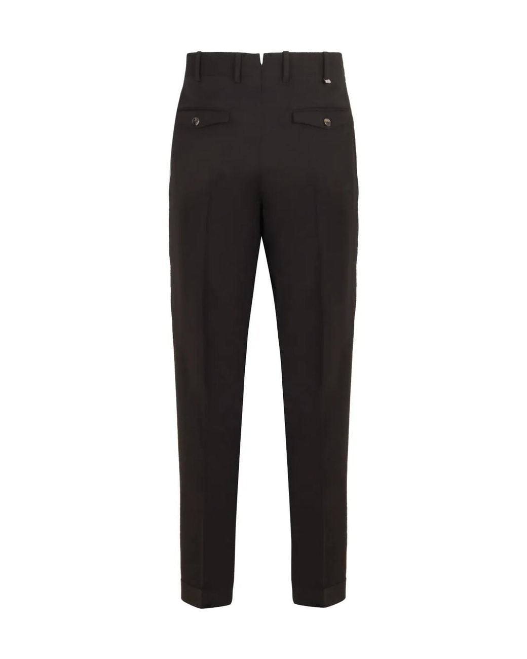 Pt Pantaloni Blue Pt Torino Rebel Turn-Up Hem Tapered Trousers for men
