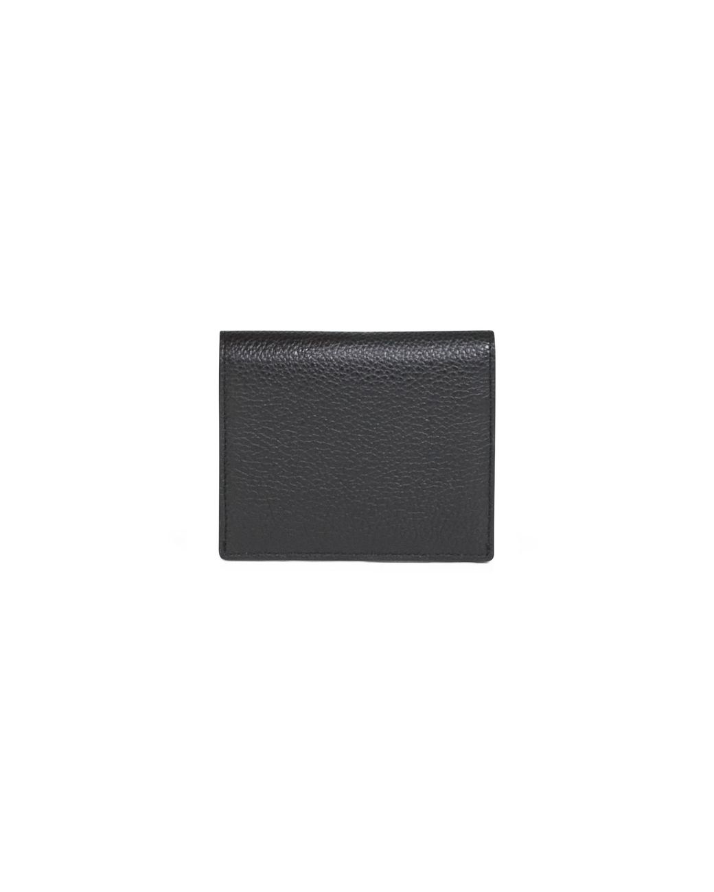 Totême Black Grained-Leather Wallet
