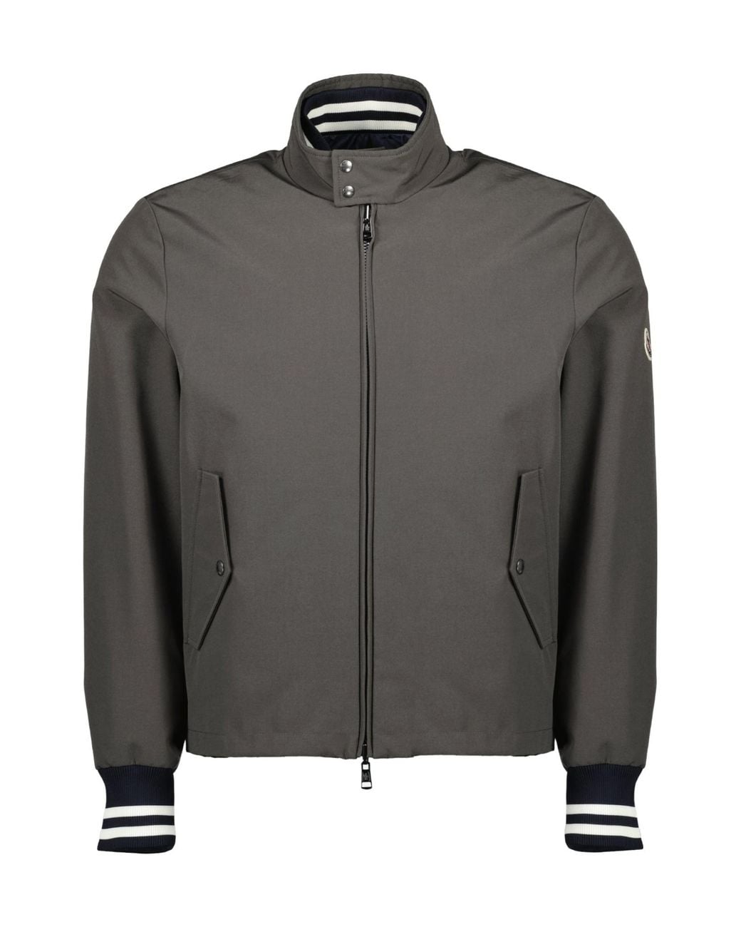 Moncler Gray Prieure Reversible Padded Bomber Jacket for men