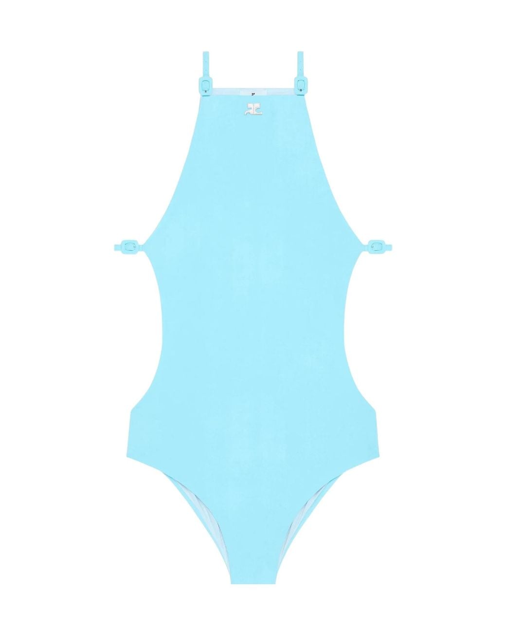 Courreges Blue Cut-Out Swimsuit