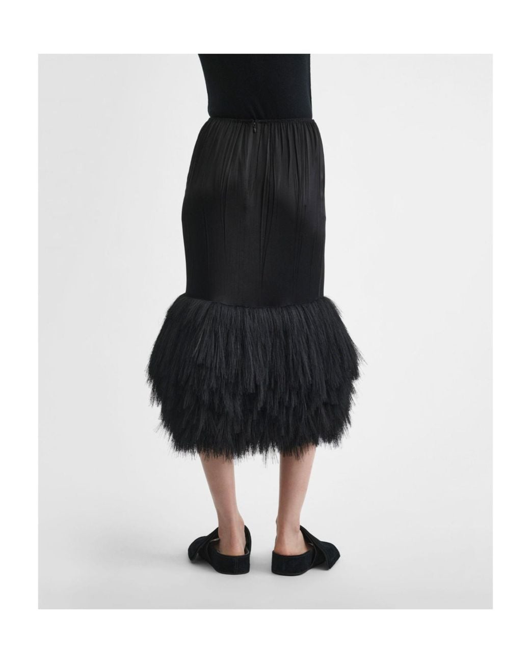 Phoebe Philo Black Layered Skirt