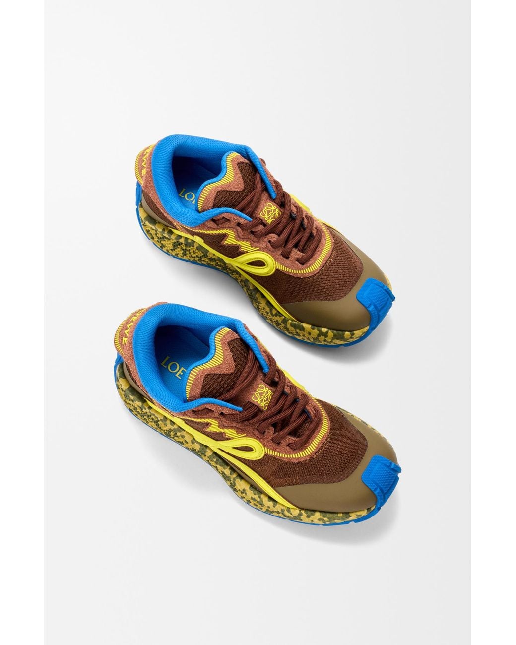 Loewe Yellow Pogo Logo-Appliqué Sneakers for men