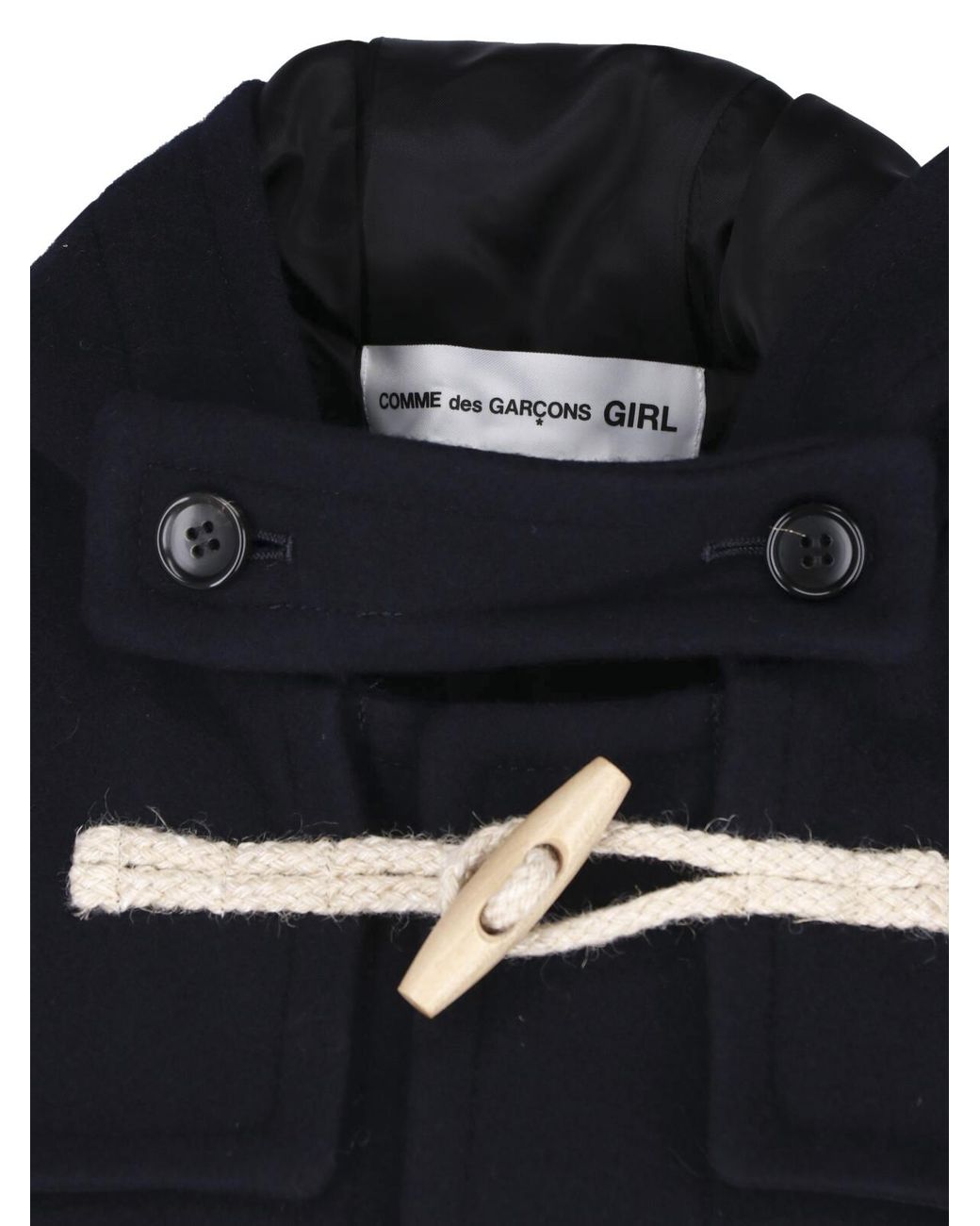 Comme des Garçons Blue Single-Breasted Coat