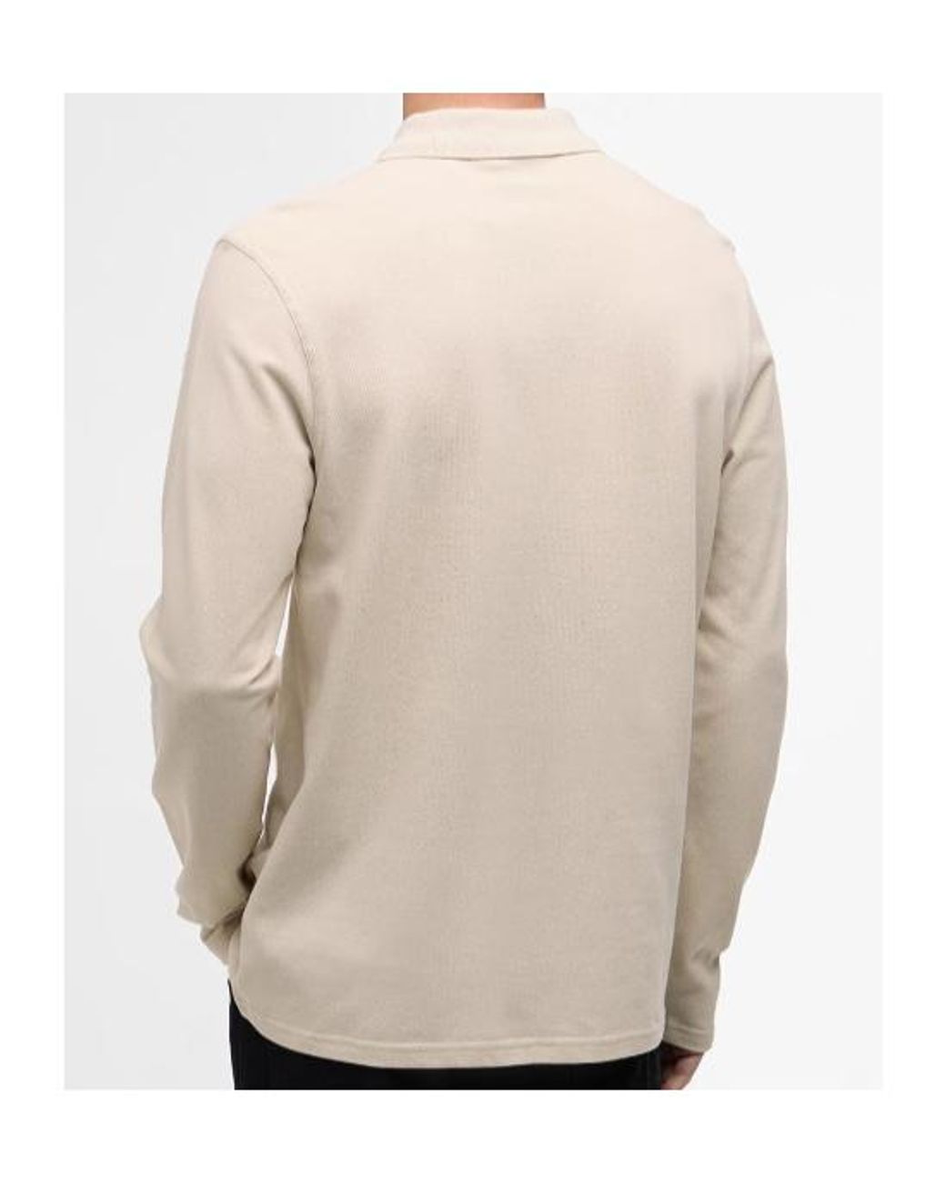 Barbour Natural Long-Sleeved Polo Shirt for men