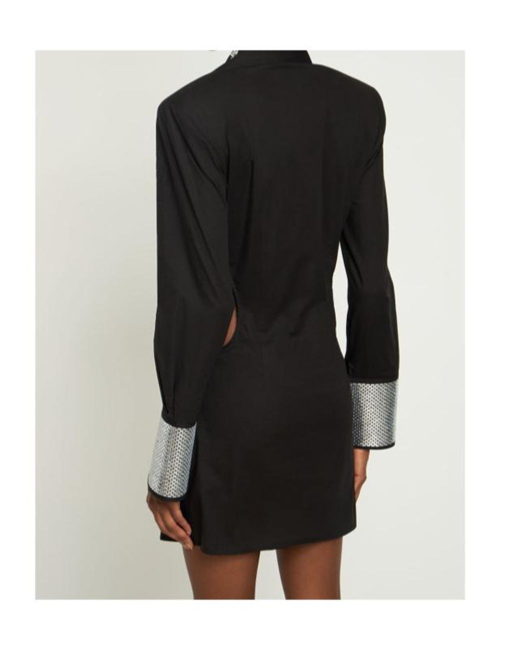 GIUSEPPE DI MORABITO Black Shirt Collar Dress