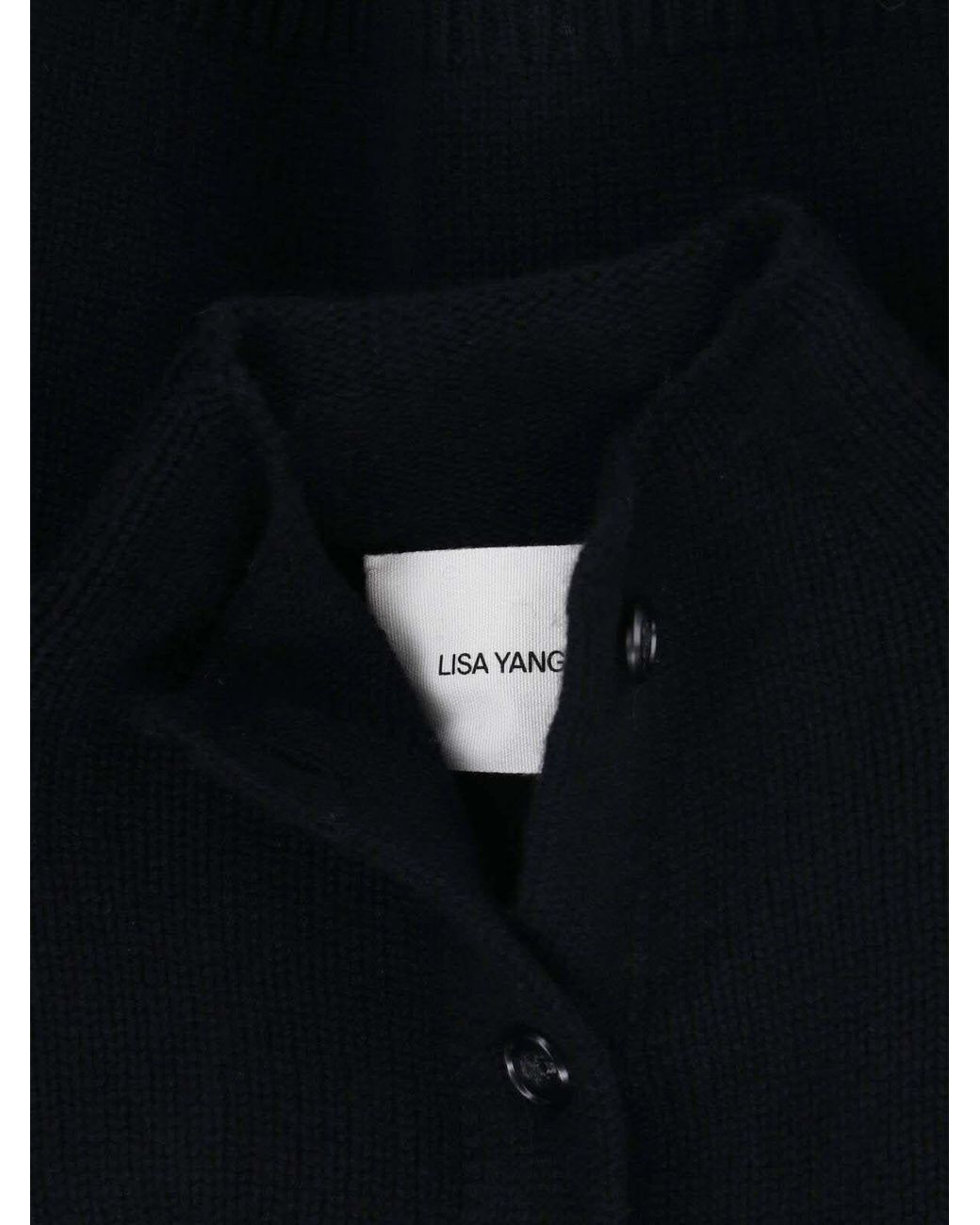 Lisa Yang Blue Crew Neck Cardigan