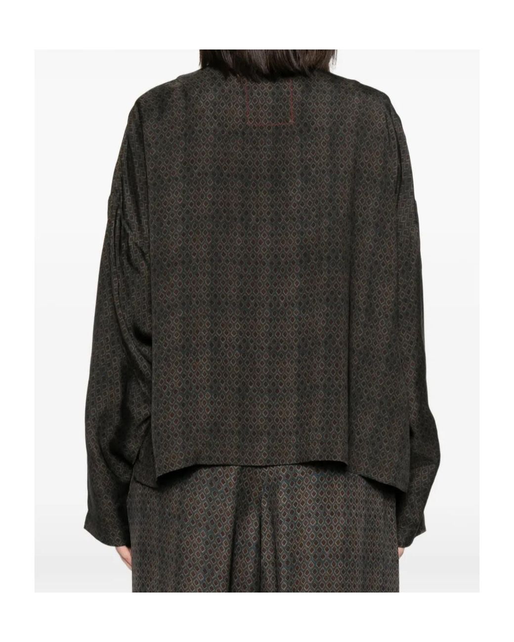 Uma Wang Black Long-Sleeved Casual Jacket