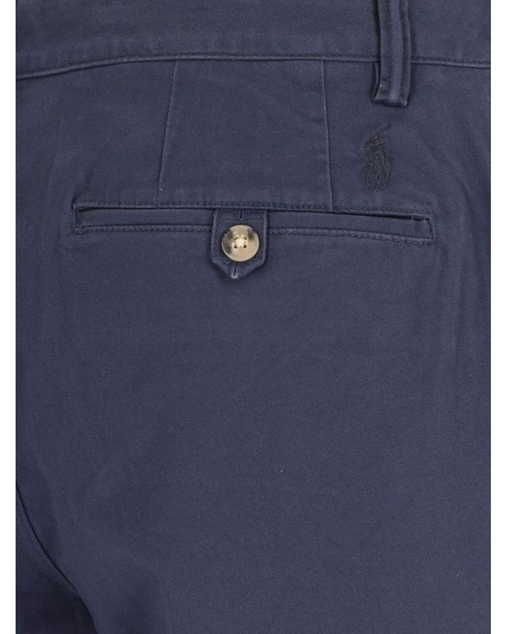 Polo Ralph Lauren Blue 8-Inch Stretch Straight Fit Chino Shorts for men