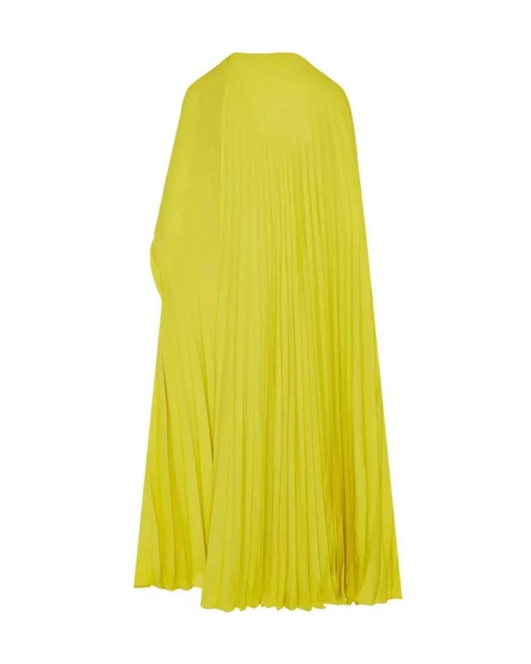 Valentino Yellow Pleated Dress Dress