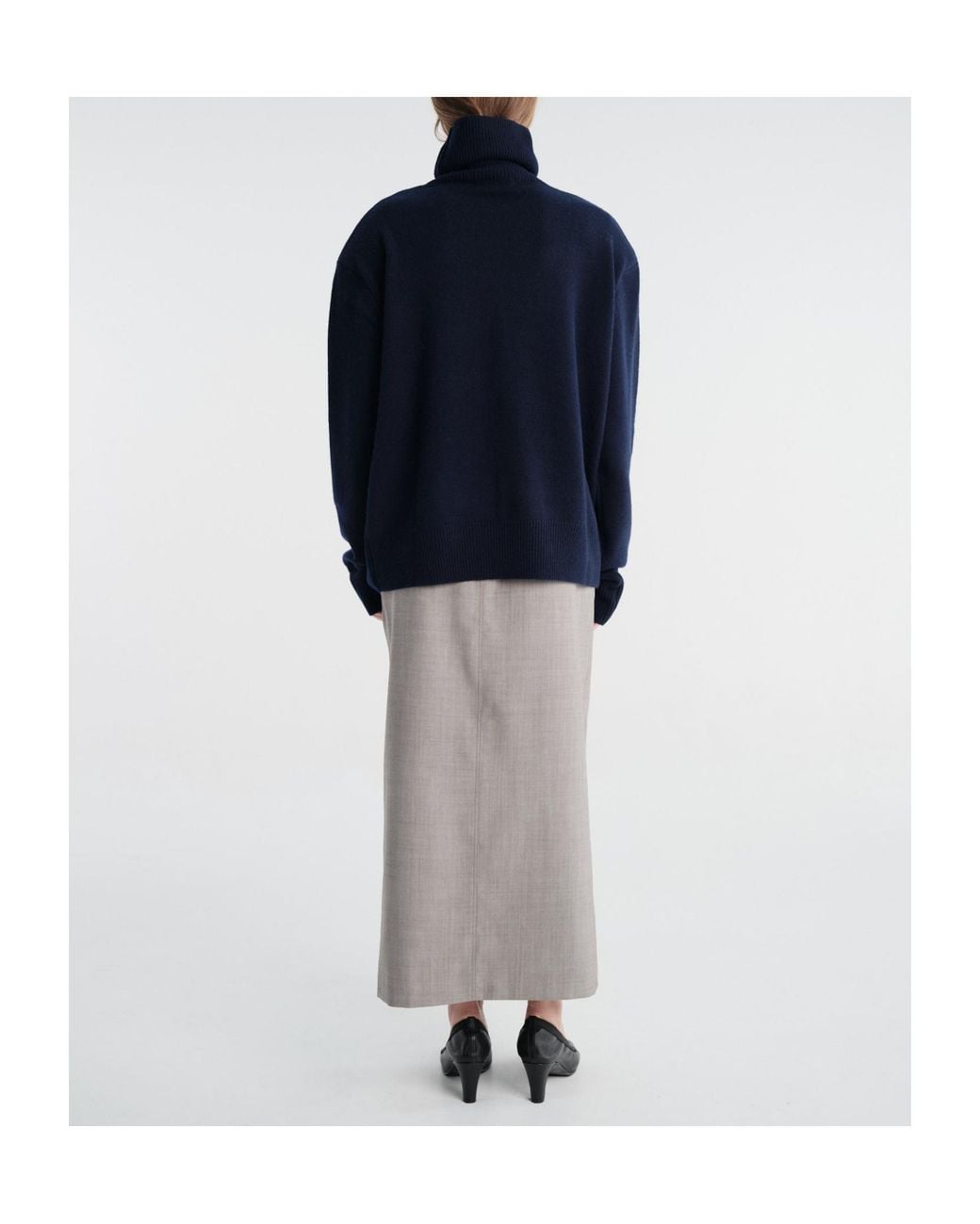 Frankie Shop Blue Turtleneck Sweater