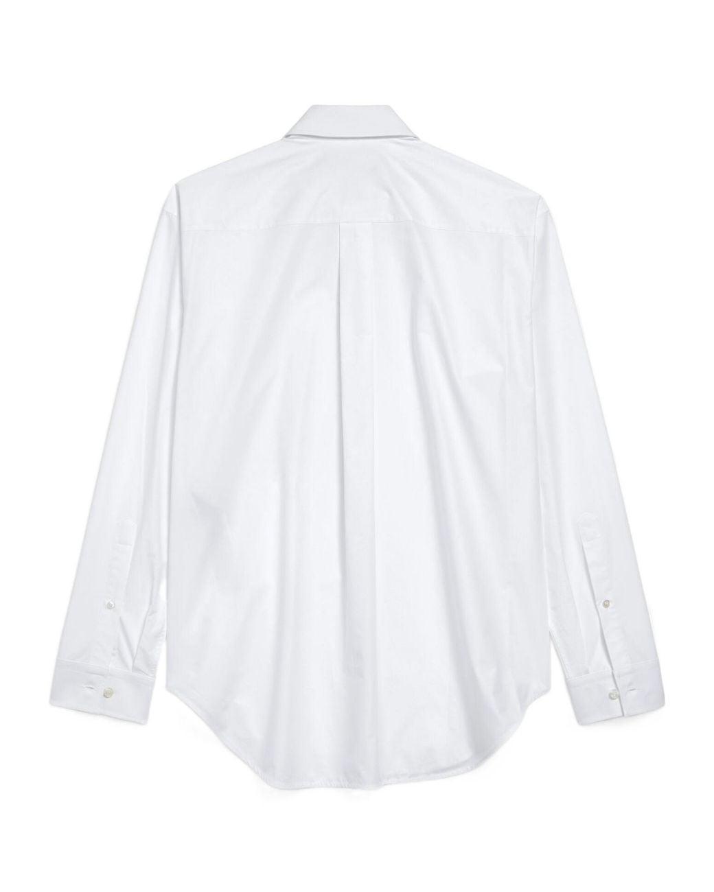 Balenciaga White Long-Sleeved Regular Fit Shirt for men
