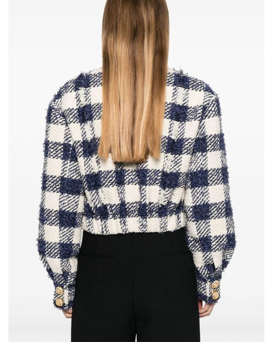 Balmain Blue Coats & Jackets