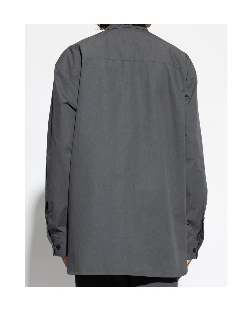 Dries Van Noten Gray Long Sleeve Shirt for men