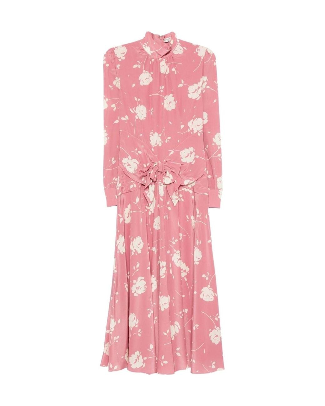 Alessandra Rich Pink Long Sleeve Dress