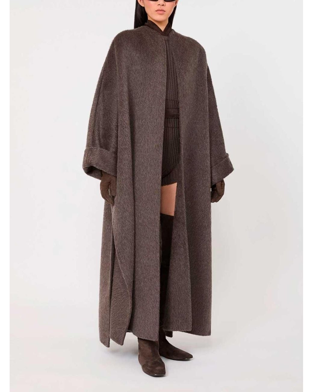 Max Mara Brown Long-Sleeved Coat