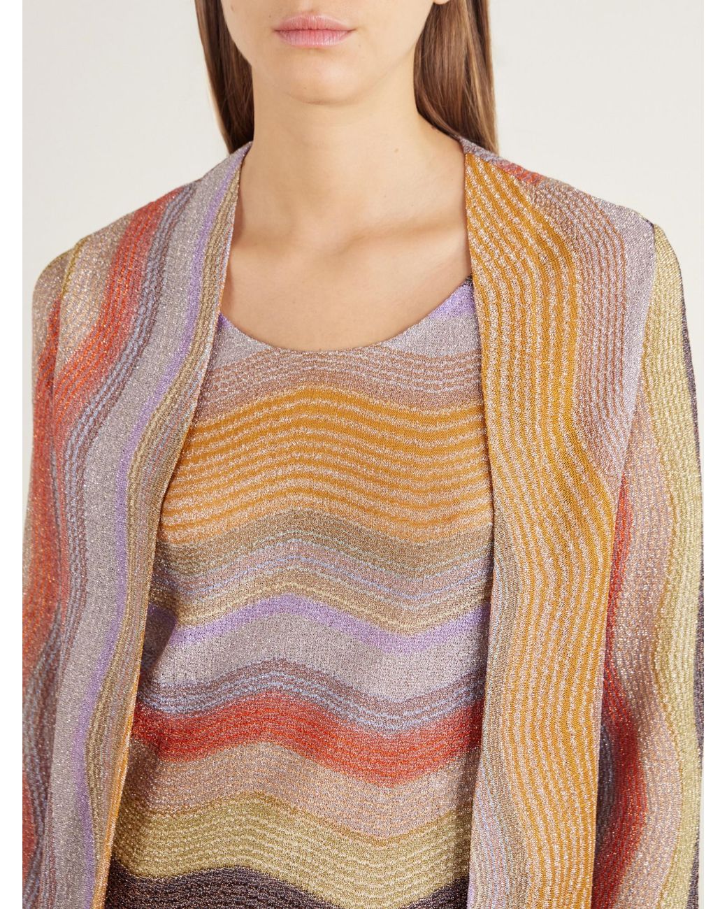 Missoni Multicolor Shawl-Collar Cardigan