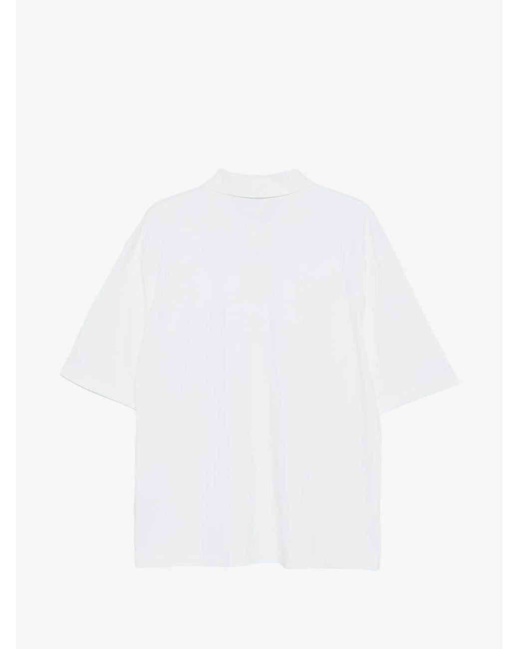 DSquared² White Denim-Pocket Polo Shirt for men