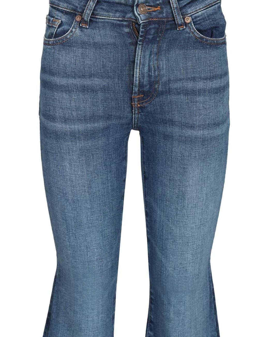 7 For All Mankind Blue Belt Loop Jeans