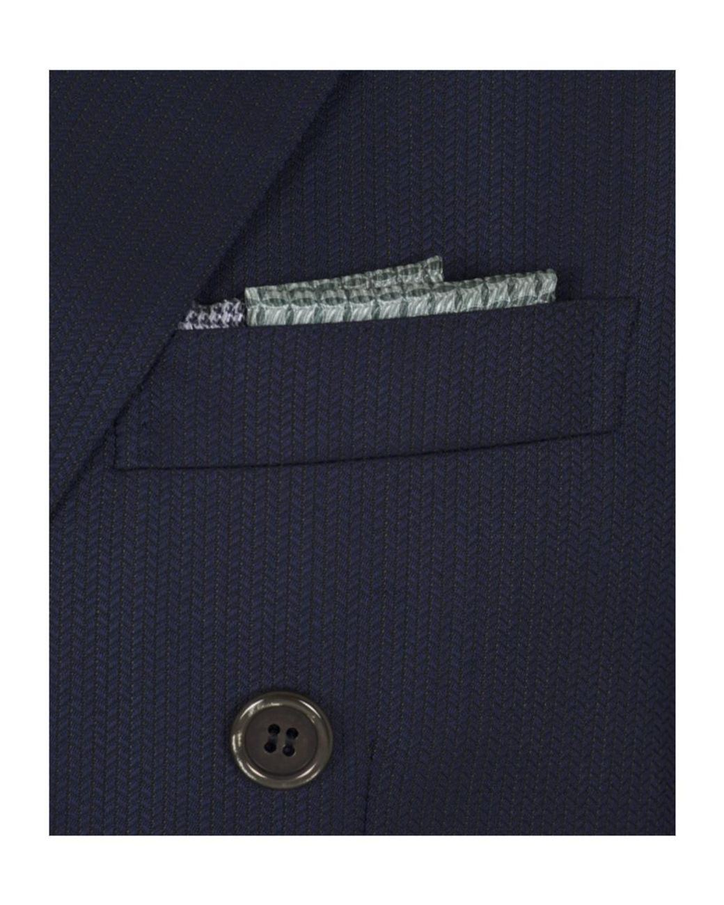 Brioni Gray Aqua And Micro Motif Silk Pocket Square for men