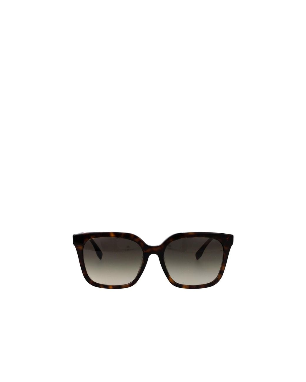 Fendi White Eyewear Butterfly Frame Sunglasses