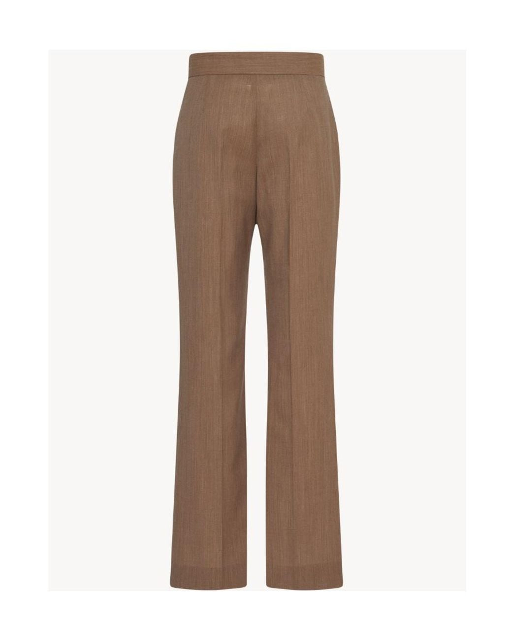 The Row Brown Baer Wool Trousers