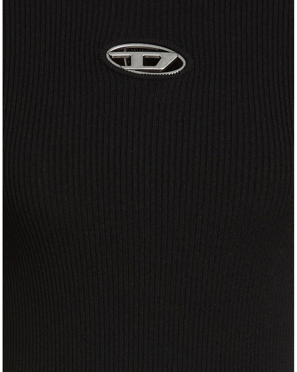DIESEL Black Solid Color Jumpers