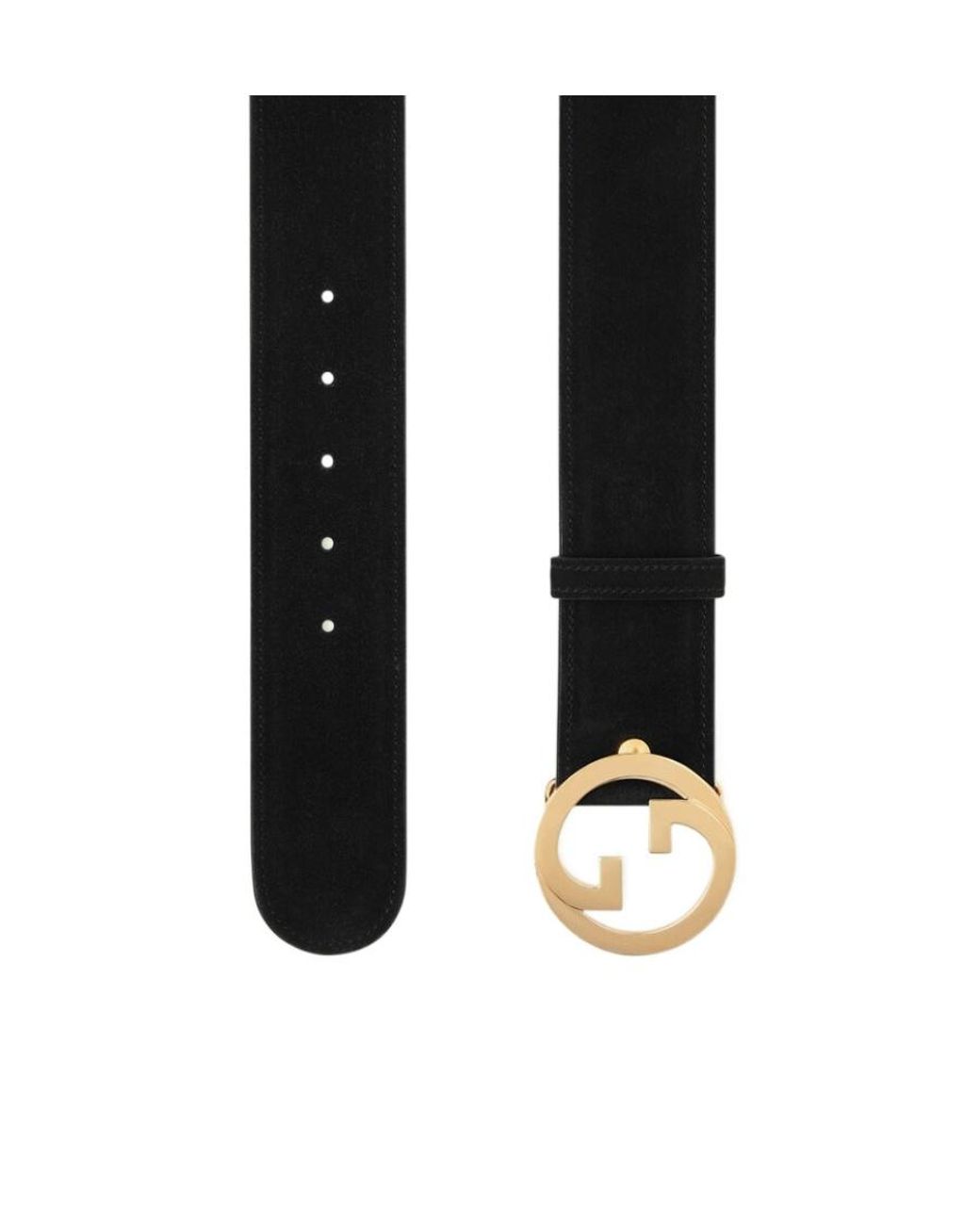Gucci White Blondie Suede Belt