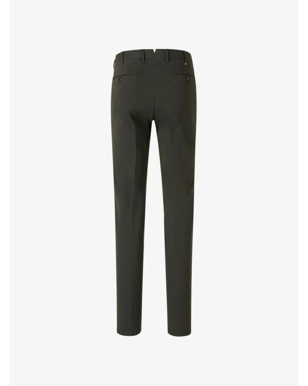Pt Pantaloni Gray Trousers With Belt Loops for men