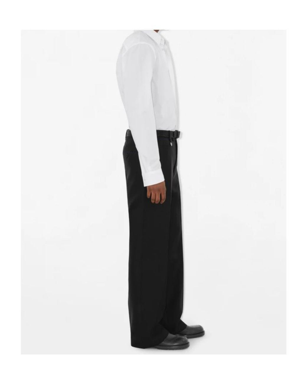 Burberry White Long Sleeved Formal Shirt for men