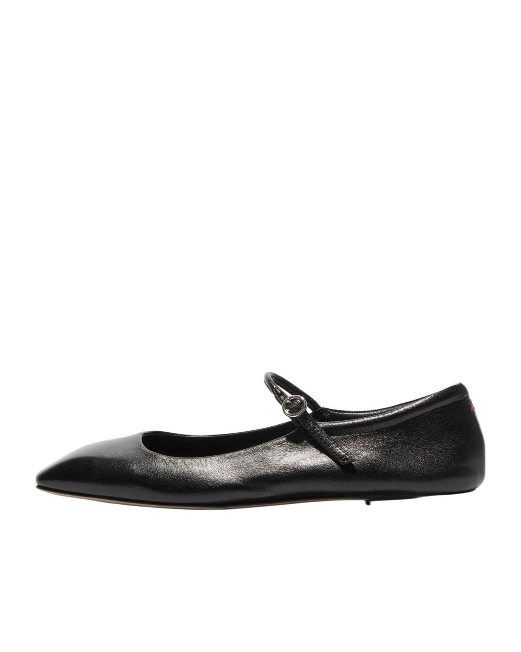 Aeyde Black Nappa Leather Ballet Flats