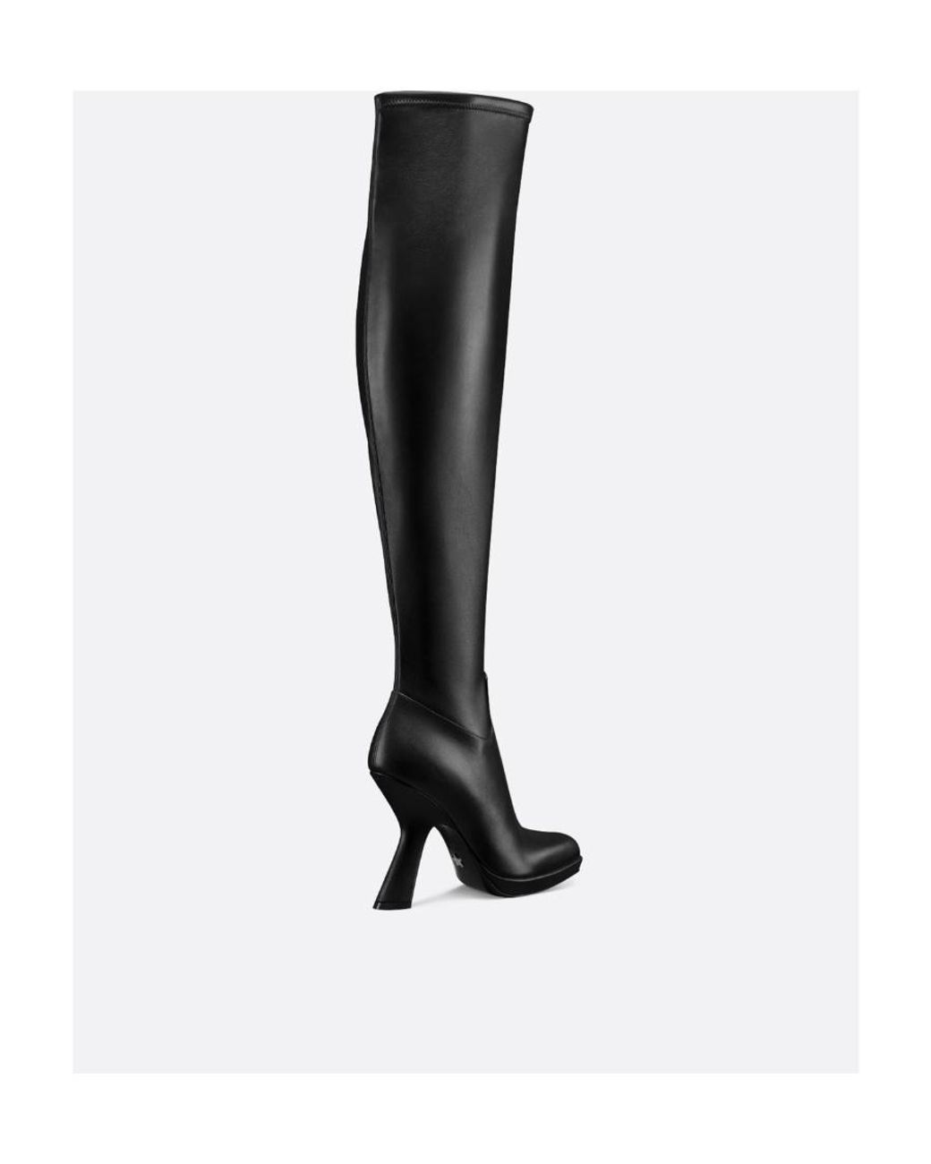 Dior Black D-Fiction Heeled Thigh Boot