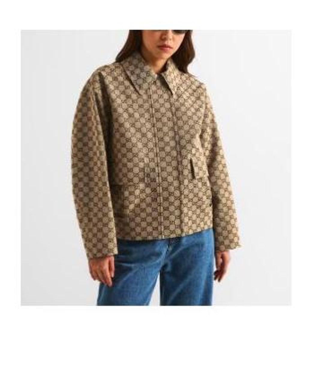 Gucci Brown Simple Casual Jacket
