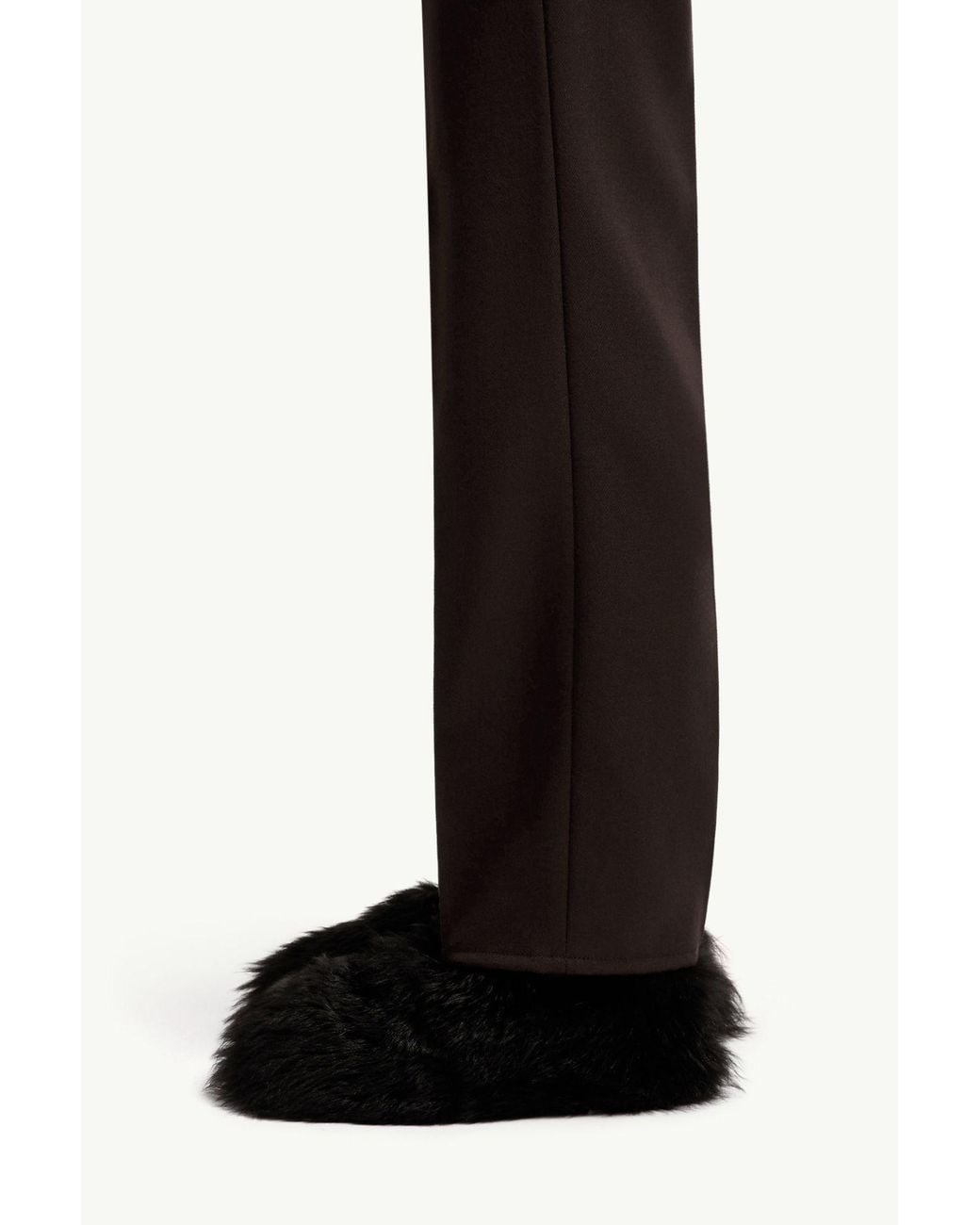 Moncler Brown Straight-Leg Pleated Trousers