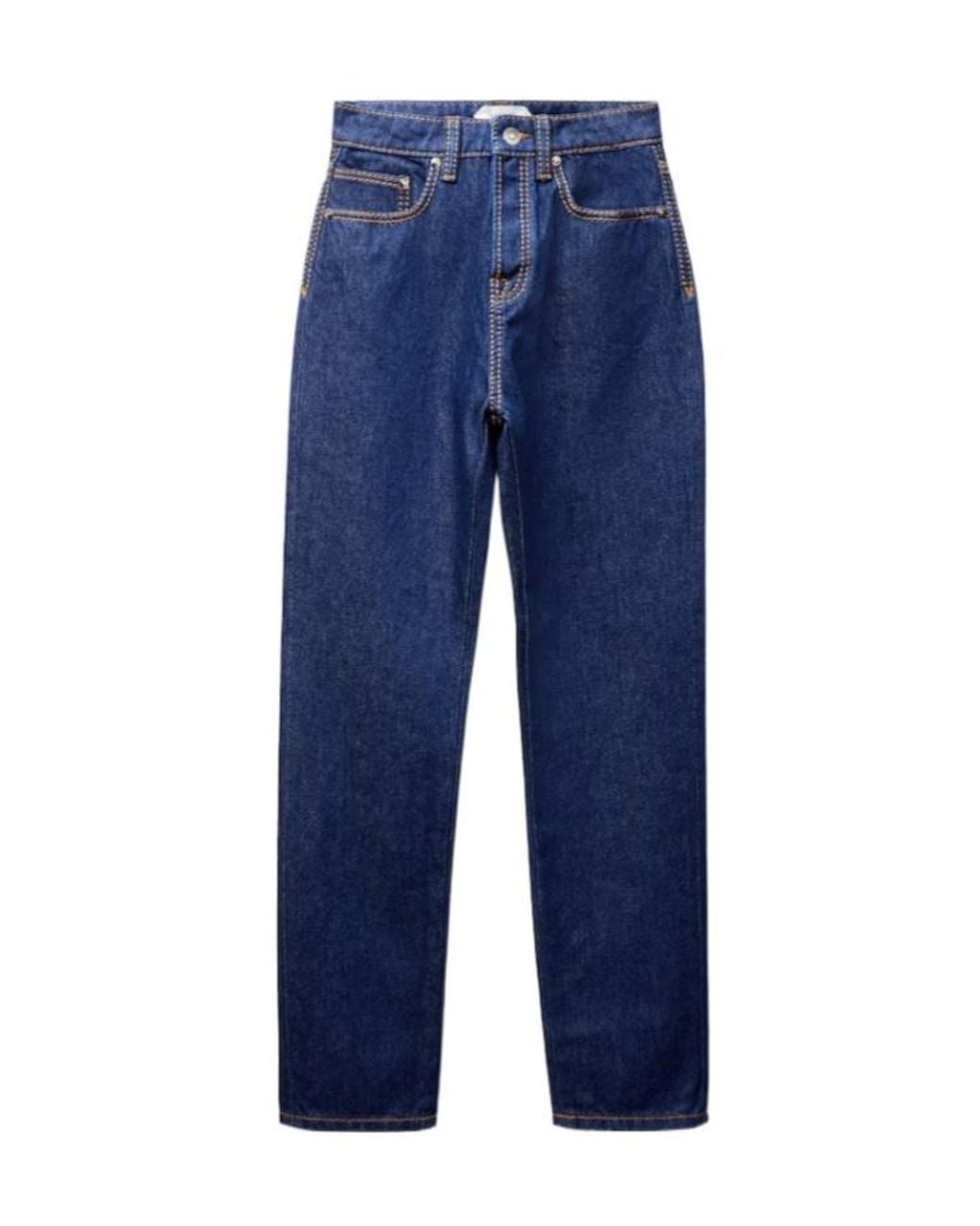Versace Blue Medusa Biggie Straight-Leg Jeans