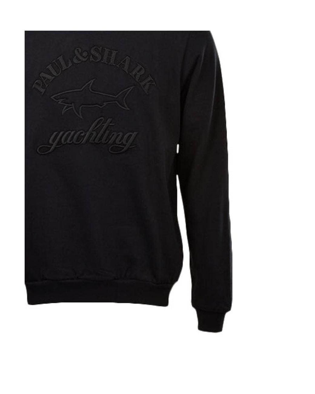 Paul & Shark Blue Round-Necked Logo Sweater for men