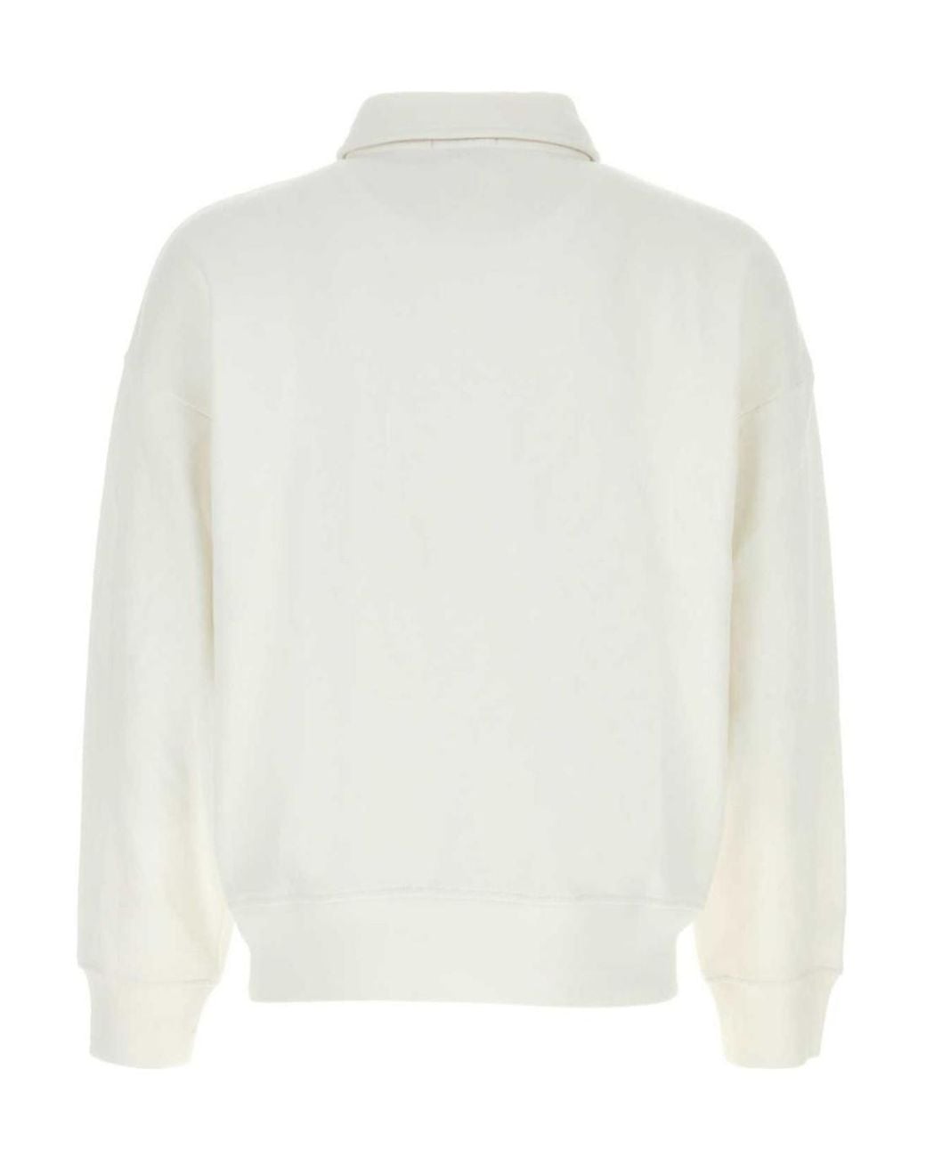 Polo Ralph Lauren White Logo Knit Polo Shirt for men