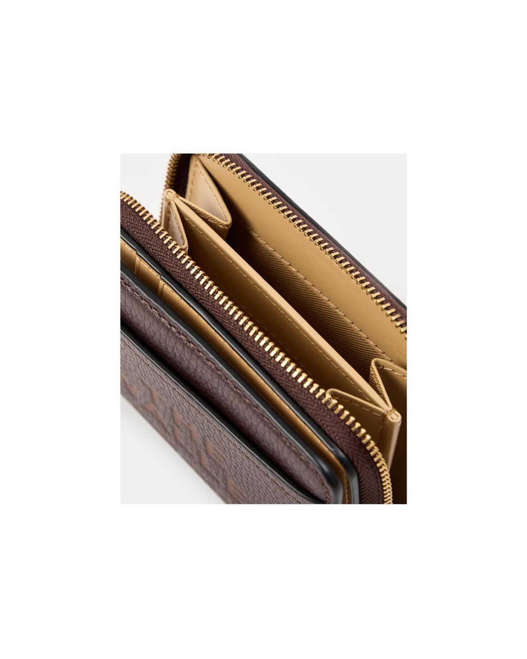 Marc Jacobs Brown The Mini Compact Wallet