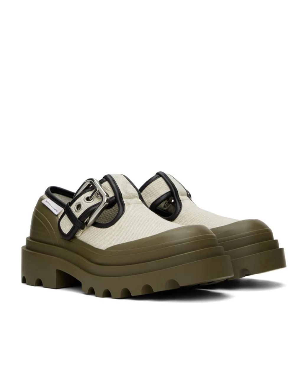 Bottega Veneta Green Trek Mary Jane Casual Shoes for men