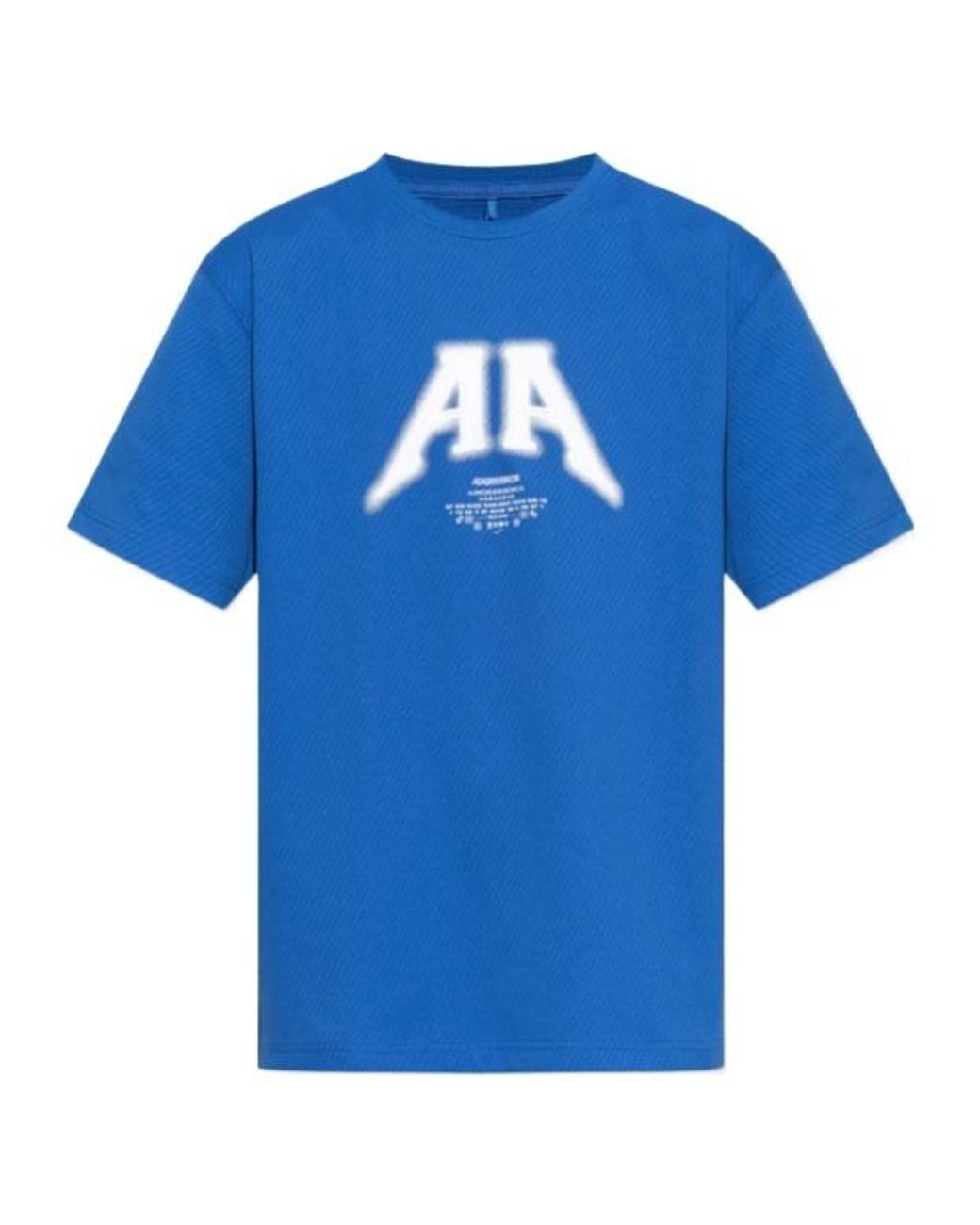 Adererror Blue Short-Sleeved T-Shirt for men