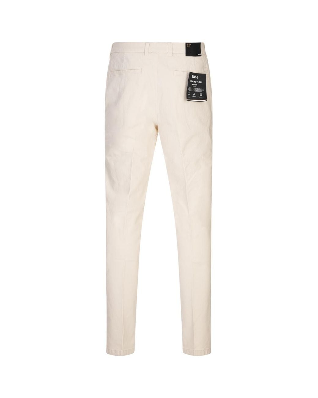 Boss Natural Boss Slim-Fit Stretch Twill Trousers for men