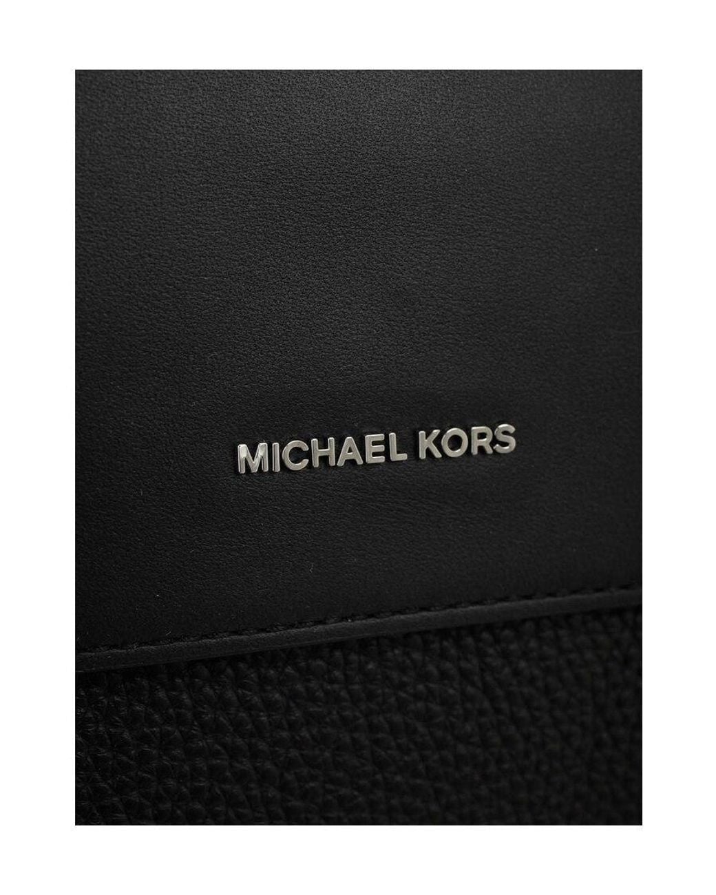 Michael Kors Black Hudson Logo Plaque Crossbody Bag for men