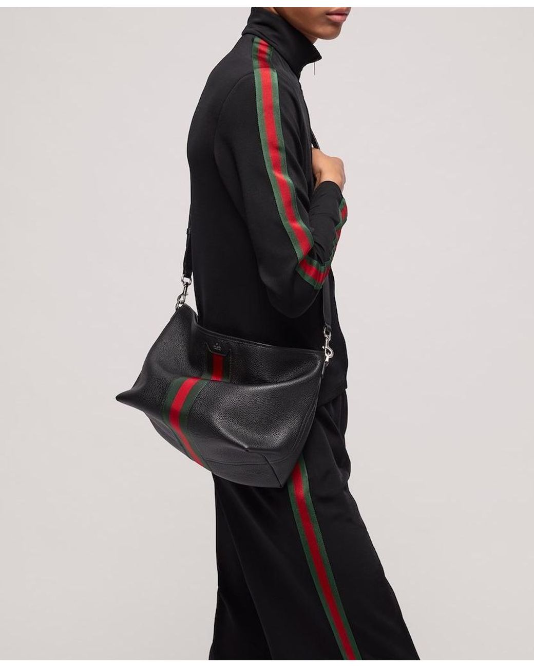 Gucci Black Web Trademark Small Crossbody Bag for men
