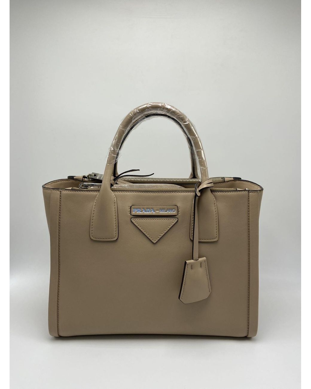 Prada Multicolor Double Handle Shoulder Bag