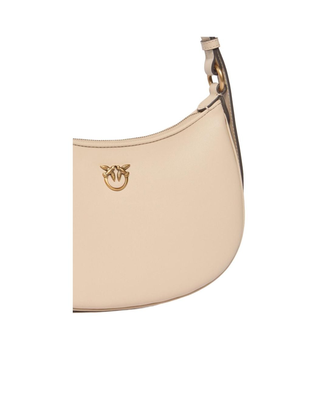 Pinko Natural Half Moon Small Shoulder Bag