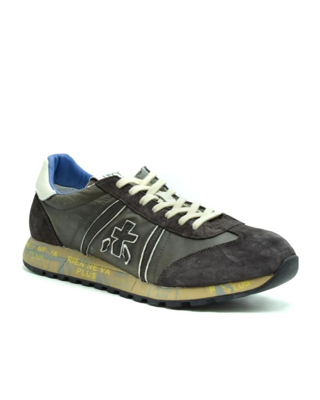 Premiata Brown Lace-Up Low-Cut Sneakers for men