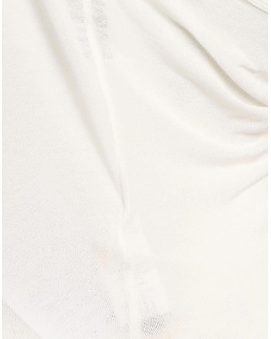 Rick Owens White One-Shoulder Top