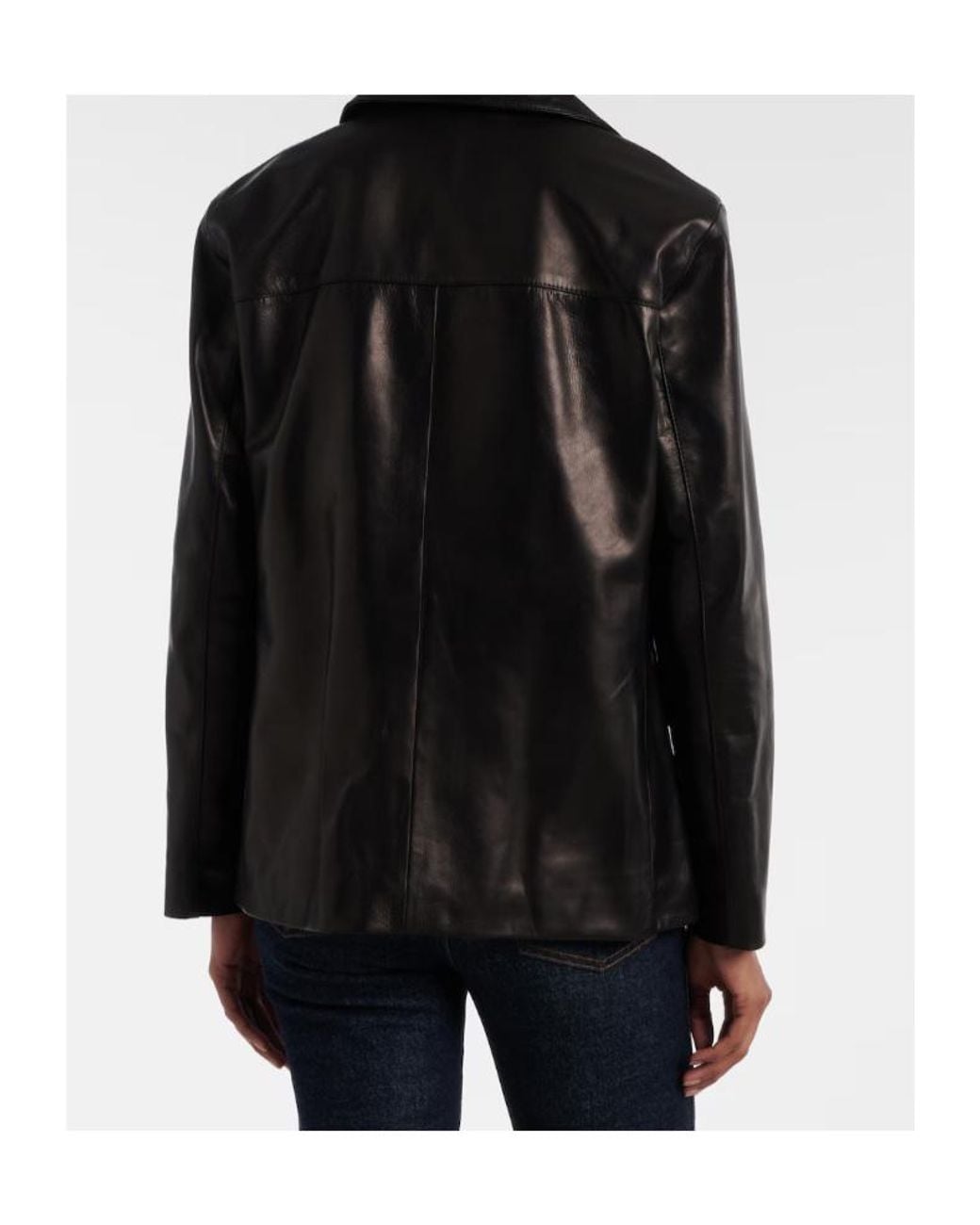 Nili Lotan Black Tristan Leather Jacket
